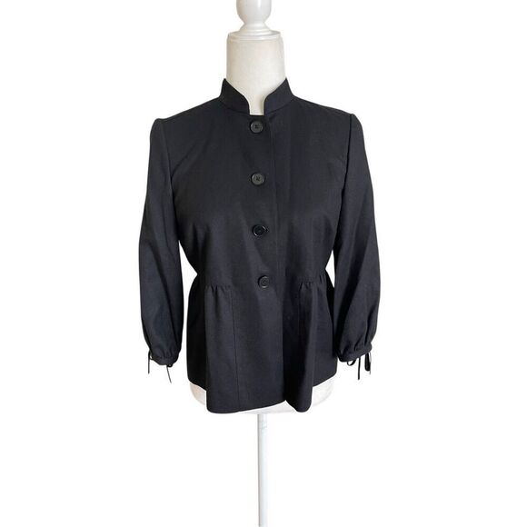 Juicy Couture Black Wool Peplum Jacket – Size 6 - Picture 1 of 6